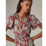 Anthropologie NWT The Somerset Jumpsuit in Maroon Floral Print One-Piece S Photo 1
