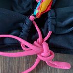 SO  Multicolor Strappy Ribbon Back Bikini Top Size Medium Photo 6