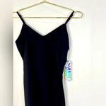 Almost Famous 🆕  Black Sleeveless Dress with Bottom Lace Accent Photo 2