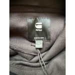 G-Star Raw Black Flocked Hoodie Sweatshirt Dress New With Tags Size Extra Small Photo 5