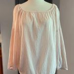 Gap  Off On Shoulder Peach & White Women's Beach Summer Top Photo 0