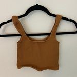 Free People Movement Tan Happiness Runs Square Neck Crop Photo 2
