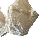 Adonna JCPenney Madonna Beige Lace Bra 34D Floral Full Coverage Vintage Lingerie Photo 4