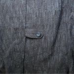 J Jill Blazer Jacket Dark Blue‎ Black Woven Office Career Corporate Mature Thick Size M Photo 5