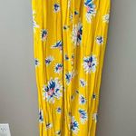 Charming Charlie Floral Print Maxi Dress Yellow Sz Medium Photo 2
