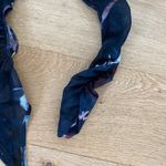 Sheer Mesh High Neck Suspender Belt Long Sleeve Body Top in Black Multi Blue Photo 4