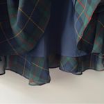 Ralph Lauren Lauren Vintage 2000s Plaid Midi Skirt Ruffle Tiered Lined Holiday 6 Photo 7