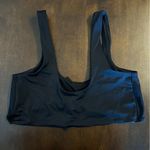 Something Navy Black Knot Front Bikini Top Swim Ocean Swimsuit XL Photo 2