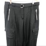 DKNY Belted Black 90's Cargo Pant Retro Size 14 Photo 3