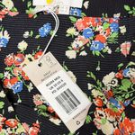 NEW W/ Tags BODEN Satin Ruffle Midi Skirt Black Multi Floral Print Size 6 Photo 2