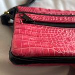 Vintage Hot Pink D’Onofrio Alligator Leather Crossbody Purse Bag Brass Hardware Photo 12