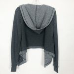 35MM Clothing Open Front Charcoal Hooded Cardigan Size XS Gray Photo 4