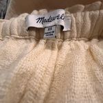 Madewell COPY - Cream Wide-Leg Cotton Gauze Cropped Pants Sz. XS/S Photo 3