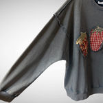 easel  Strawberry Patch Mineral Washed Terry Knit Top Size 1X Photo 3