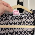 Gretchen Scott  Piazza Gray Black Ruffle Neck Dress Photo 2