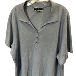 Karen Scott  Women's 2XL Slate Blue Short Sleeve Polo Shirt Casual Photo 1