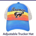 Ford Bronco nwt Logo Worn Look Washed Cotton Adjustable Truck Hat One Size Blue Photo 5