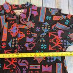 Pandhandle Slim Vintage 90s Neon Western Shirt Women's 18 Southwest Cowgirl Black Photo 7