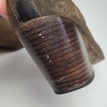 Rag and Bone  ANNE BROWN TAUPE LEATHER STACKED HEELED BOOTS 38.5 Photo 7