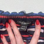 Lane Bryant Red / White / Blue / Black Short Sleeve Shirt Size 14/16 Photo 2