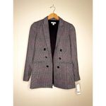Bar III Bar lll NWT XS Womens Suit Separates black white & Red Plaid​​​​ Photo 2