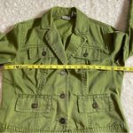 Chico's Y2K Denim 4 Pocket Light Apple Green Jacket Size 1 Medium Photo 7
