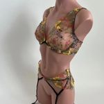 Victoria's Secret  Dream Angels Unlined Plunge Bra and Garter set Photo 2