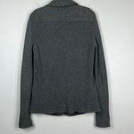 CAbi Blazer Colar Ribbed Grey Women’s 3 Buttoned, 2 Buttoned Front Pockets Photo 3