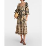 Ulla Johnson  Natilda Puff Sleeve Midi Dress in Bellflower Size 8 Photo 3