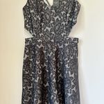 Abercrombie & Fitch NWT  Grey Lace Cut Out Mini Dress - Medium Photo 2