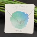 Sterling Silver Sagittarius Constellation Pendant 925  Dainty Necklace Photo 1