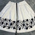 Talbots Pleated Floral-Border Skirt Size 6P Easter Preppy Office Knee Length Photo 11