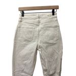 Abercrombie & Fitch Hollister ULTRA‎ HIGH RISE DAD JEAN White Size 3R Distress Rips Photo 8