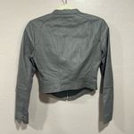 Bebe Gray leather jacket Photo 3