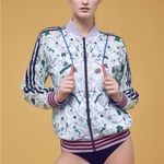 Adidas  x Mary Katrantzou Athlete-Motif Track Jacket-Blue ($240) ULTRA RARE Photo 1