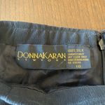 Donna Karan  Classic Black Pencil 100%silk  Skirt Photo 2