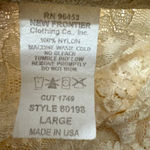 Vintage New Frontier Lace Top Blouse Women’s Large Ivory Long Sleeve Made in USA Photo 8