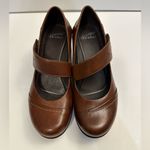 Dansko  Leather Burnished Nappa Wedge Mary Janes Brown Size EU 37 Photo 1