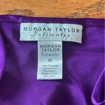 Morgan Taylor Intimates Slip Top Lace Sexy Silk Satin Feel Purple Medium Photo 2