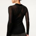 Good American Sheer Button Down Polo Photo 2