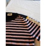 Sonia By Sonia Rykiel Sweater Sz Medium Striped Preppy Skater E Girl Punk Wool Multiple Photo 14