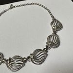 Women’s Silver Tone Metal Choker Style Costume Necklace Photo 1