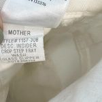 Mother Denim Insider‎ Crop Step Fray Jeans Glass Slipper White Denim Size 26 Photo 16