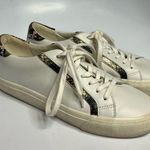Madewell  sidewalk low top sneakers snakeskin embossed leather white size 8 Photo 1