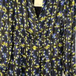 Elan Medium Tiered Elastic Waist Mini Dress Blue Black Abstract Flowy NWT Indie Photo 8