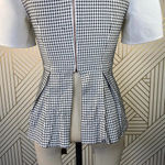 Finders Keepers White Peplum Woven Zip Back Top Photo 8