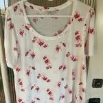 Lucky Brand  Short Sleeve Floral T-Shirt Size XL Photo 1