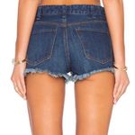 Free People  Logan Denim Shorts Cut Off High Rise Button Fly Dark Rinse Wash 31 Photo 2