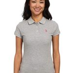 U.S. Polo Assn. Gray Pony Applique Short Sleeve Polo Size Medium Photo 0
