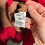 Marianna Déri Colorblock Shirt Dress S Karamel Red 3/4 Sleeve Midi $360 SEE White Photo 9